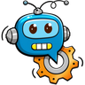 The OmniTechnicus robot mascot